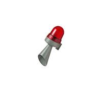 42412068: acoustic-visual 230VAC horn, continuous light LED red WERM