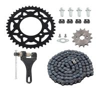 428 Chain Set,428 76mm 41 Tooth Rear Sprocket Front 14 Toothe 17mm for Chinese 50cc 70cc 90cc 110cc 125cc Pit Dirt Trail Quad Motor Bike ATV Motorcycle Parts