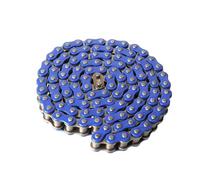428H 110 Link Motorcycle Chain Master Driving In Red Blue Green Colors Compatible With Race Pit Dirt Bike Monkey ATV And Scooter Chains(Blue)