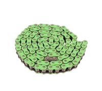 428H 110 Link Motorcycle Chain Master Driving In Red Blue Green Colors Compatible With Race Pit Dirt Bike Monkey ATV And Scooter Chains(Green)