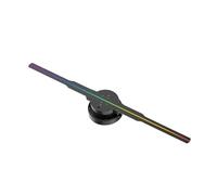 42cm 3D Holographic Fan, Wifi Remote DIY Video LED Neon Lights Rotating Display AD Projector For Halloween,Christmas