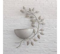 42Cm Cream Metal Garden Planter