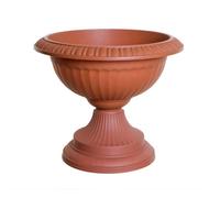 42Cm Grecian Urn Planter Flower Pot Traditional Outdoor Decor Plastic Terracotta