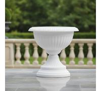42Cm Round Grecian Plastic Planter Flower Plant Pot For Home Garden