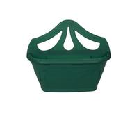 42Cm Wall Hanging Planter Plastic Venetian Flower Pot Forest Green Garden Basket