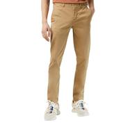 (42L, Bone) Lacoste Mens Organic Cotton Slim Chinos