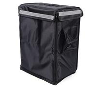 42l Delivery Courier Backpack, Thermal Insulated Rucksack Bag, Takeaway Backpack Portable Food Pizza Storage Bag-Keep Warm 2~3h Red/Black (black)