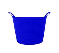 42L Large Multipurpose Plastic Flexi Tub Storage Bucket - Blue Single Tub