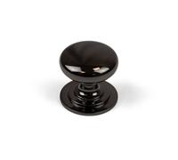 42mm Black Nickel Cabinet Knob Dark Gloss Kitchen Cupboard Door Drawer Pull Handle Bedroom Bathroom Furniture