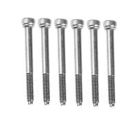 42mm Electric Guitar Bridge Screws, Double Locking Tremolo, Black, 6PCS - Durable Metal Construction, Easy Replacement for Guitar Repair