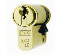 42mm Euro Single Cylinder Lock Keyed Alike 10 Pin Polished Brass Door Lock