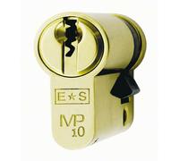 42mm Euro Single Cylinder Lock Master Key 10 Pin Polished Brass Door Lock