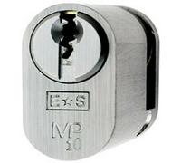 42mm Oval Single Cylinder Lock Keyed Alike 10 Pin Polished Chrome Door Lock