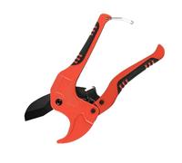 42mm PVC Pipe Cutter, Heavy Duty Ratchet Pipe Cutters for Cutting PVC PEX PPR Plumbing Plastic Rubber Hoses Plastic Pipe Cutter with Non-Slip Handle