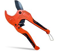 42mm PVC Pipe Cutter,Heavy Duty Ratchet Pipe Cutters with 42mm Outside Diameter Cutting Capacity for PVC PEX PPR Plastic Pipes & Rubber Hoses Plumbing Plastic Pipe Cutter with Non-Slip Handle