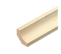 42mm Scotia Coving Pine decorative trim moulding beading wooden timber edging (1, 110cm)