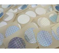 42mm Serrated Edge, Shiny Prismatic, Certificate Wafer Company Seal Labels, Stickers for Embossing, Awards & Rewards