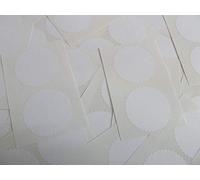 42mm Serrated Edge, White, Certificate Wafer Company Seal Labels, Stickers for Embossing, Awards & Rewards