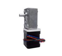 42mm Stepper electronic starter Extruder Gear Nema17 Stepper electronic starter Ratio 100,200,290,8mm Type-D Shaft Worm Gearbox for CNC milling machine MQXFCZUX(Gearbox Ratio 100)