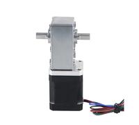 42mm Stepper electronic starter Extruder Gear Nema17 Stepper electronic starter Ratio 505,670,Dual Shaft Worm Gearbox for CNC milling machine EKFBQBGW(Gearbox Ratio 670)