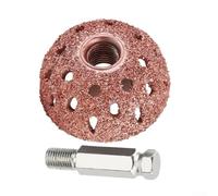 42mm Tire Grinding Head Rasp Buffer Ball for Tire Repair with Hex Shank, 9mm Thread, Alloy Buffing Wheel for Pneumatic Tools
