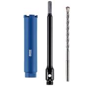 42mm x 150mm Long Diamond Core Drill Bit Set With Hex Adapter Centre Drill