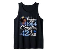 42nd Birthday Black Queen Chapter 42 Fabulous Since 1984 Tank Top