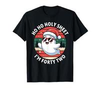 42nd Birthday Christmas 42 Ghost Holy Sheet I'm Forty Two T-Shirt
