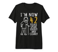 42nd Birthday for Him | I'm Now 42 Years Old | Cool Bday Premium T-Shirt