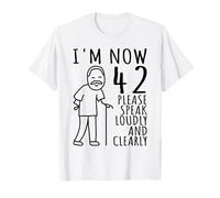 42nd Birthday for Him/Men | I'm Now 42 Years Old | 42 Bday T-Shirt