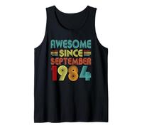 42nd Birthday Idea Awesome Since September 1984 42 Years Old Tank Top