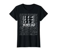 42nd Birthday Matrix Determinant Math Nerd Funny Value Graphic T-Shirt, Women, Black, S