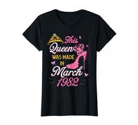 42nd Birthday This Queen Was Made In March 1982 T-Shirt