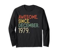 42nd Retro Vintage Birthday Awesome Since December 1979 Long Sleeve T-Shirt