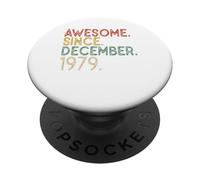 42nd Retro Vintage Birthday Awesome Since December 1979 PopSockets Adhesive PopGrip