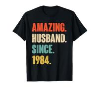 42nd Wedding Anniversary for Him Amazing Husband Since 1984 T-Shirt
