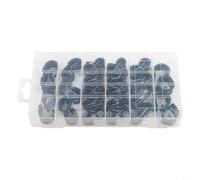42PCS 304 Stainless Steel Rubber P Clip Clamp Assortment Set for Cable Hose Pipe Management with Resistant and Construction