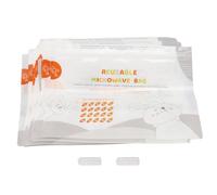 42pcs Breast Pump Microwave Bag, Baby Bottle Steam Sterilizing Bag with Zipper, Multifunction Microwave Sanitizing Pouch for Feeding Accessories and Kitchen Items