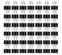 42Pcs Bulldog Clips 25mm Binder Clips Metal Foldback Clips Middle Swallowtail Clip File Money Papper Stationary Clamps for Office School Home Kitchen Shops