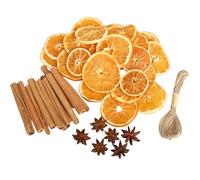 42pcs Christmas Tree Decorations,Dried Orange Slices Cinnamon Sticks Star Anise for Christmas Tree Wreath DIY Crafts Vase Filler Home Wedding Decorations