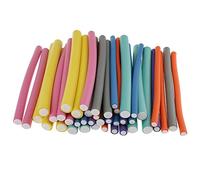 42Pcs Fantastic DIY Soft Bendy Curler Makers for Bouncy Curls - Easy to Use, No Heat Damage, Travel Size Random Color - Hair Rollers Set for All Hair Types, Perfect for Sleeping