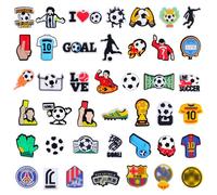 42PCS Football Shoe Charms for Crocs, Decoration Charms for Croc Bracelet