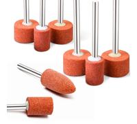 42Pcs Grinding Polishing Head Abrasive Stone, Mounted Grinding Stone Set Compatible with Dremel Rotary Tool Accessories, Sanding Drill Bit with 3mm(1/8") Shank for Grinding Stone Jade Mold Metal
