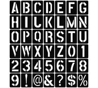42Pcs Letter Stencils Large 4 Inch Plastic Stencils for Crafts Reusable