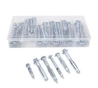 42PCS M4 M6 Expansion and Screw Combination Kit with Strengthen High Load Capacity Integral Threaded Adhesive Washers for Industry Hand Tool Accessories