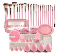 42Pcs Makeup Brushes Set Professional Makeup Kit Multi-functional Makeup Tool Set with Facial Makeup Accessories, Foundation Makeup Brush Kit Eye and Face Make up Brushes Tools (Pink)