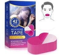 42PCS Mouth Tape for Sleeping, Sleep Tape - Snoring Aid Solution, Improves Nasal Breathing, Extra Breathable and Lasts All Night - Snoring Aids for Men and Women (Rose Red)