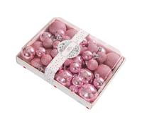42Pcs Plastics Christmas Ball Ornaments Set for Tree Cake Tabletop Holiday Party Decorations Decorative Holiday Ornament Set