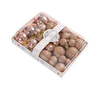 42Pcs Plastics Christmas Ball Ornaments Set for Tree Cake Tabletop Holiday Party Decorations Decorative Holiday Ornament Set
