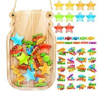 42Pcs Reward Jar for Kids, Classroom Reward Jar Star Jar Reward System Class Incentive Jar Potty Training Reward Chart for Toddlers, Home Responsibility Classroom Positive Behavior Management Tools